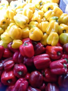 yellow and red pepper