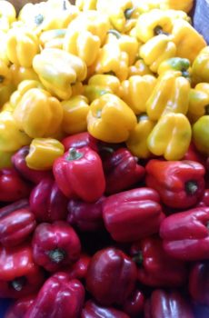 yellow and red pepper